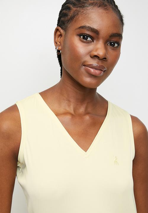 POLO - Isla s/l V-Neck Blouse - Soft Yellow