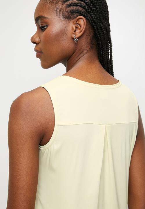POLO - Isla s/l V-Neck Blouse - Soft Yellow
