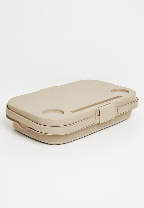 Maisonware - Foldable Outdoor Picnic Basket Beige