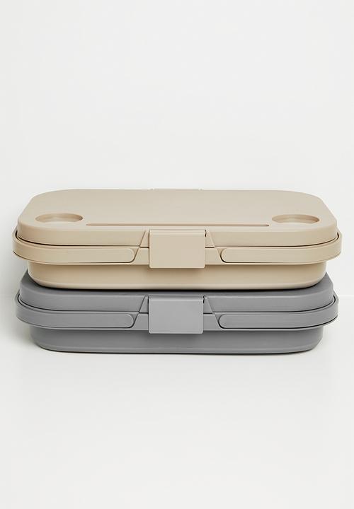 Maisonware - Foldable Outdoor Picnic Basket Beige