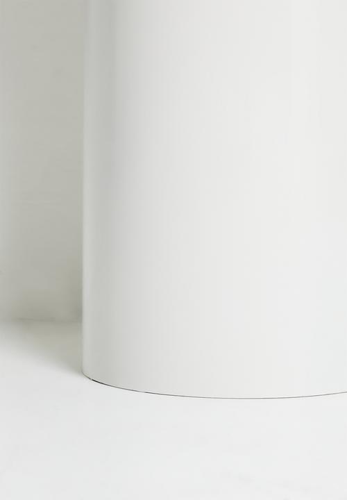 Sixth Floor - Plush glossy side table - almond