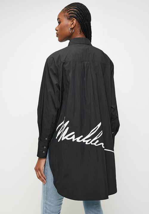 Ladies Ophelia Oversized Shirt - black