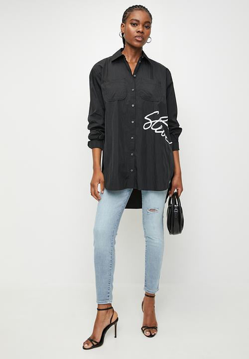 Steve Madden - Ladies Ophelia Oversized Shirt - black
