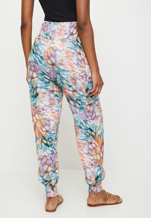 Stella Morgan - Harem Pant With Elasticated Waist And Hem With Side Pocket Detail - Multi