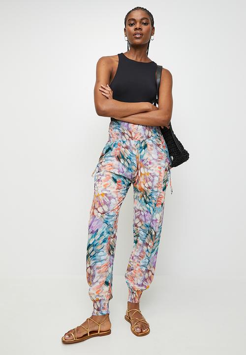 Stella Morgan - Harem Pant With Elasticated Waist And Hem With Side Pocket Detail - Multi