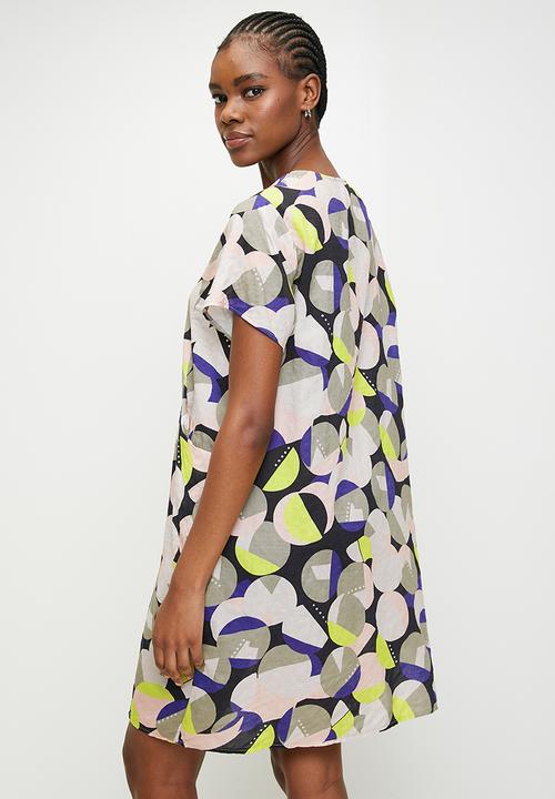 Stella Morgan - Oversized Sack Midi Dress - Sage