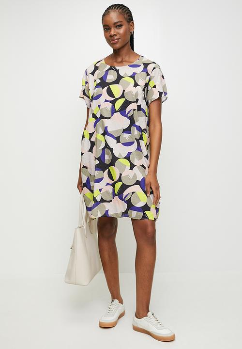 Stella Morgan - Oversized Sack Midi Dress - Sage