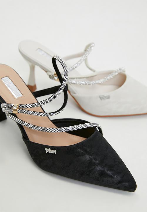 Plum - Elora Closed Toe Ankle Strap - Black