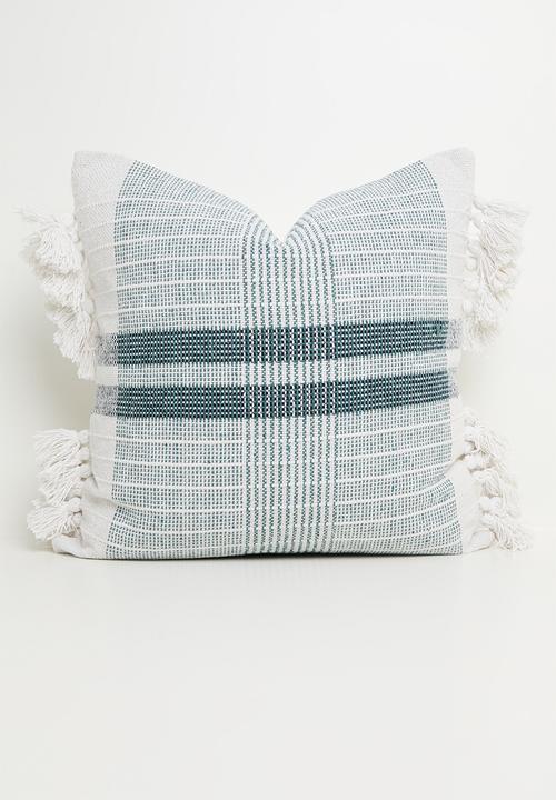 Rilo woven cushion cover - blue