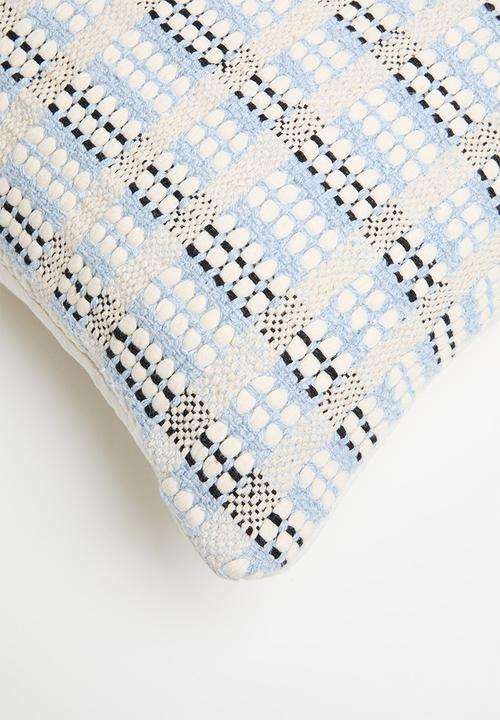 Sixth Floor - Oceana woven cushion cover - blue