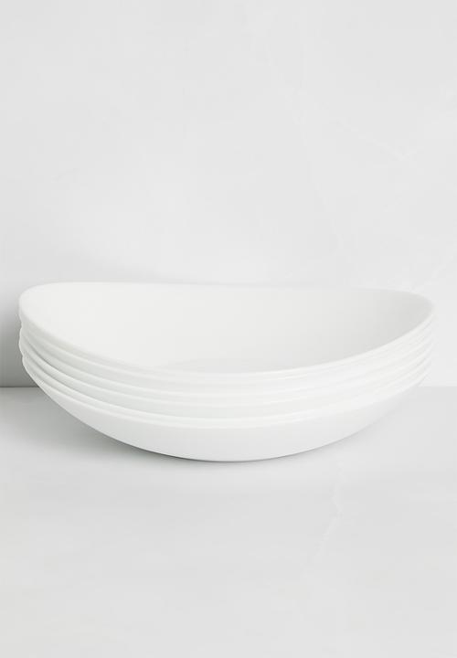 Luigi Bormioli - Bormioli Rocco Prometeo Side Plate 6pk 22x19cm - white