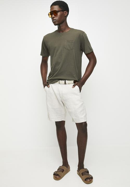 Brave Soul - Crew Neck T-shirt - Khaki