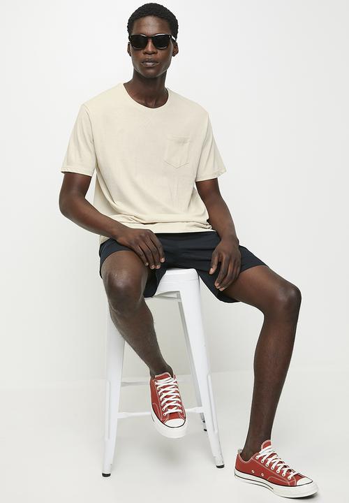 Brave Soul - Crew Neck T-shirt - Plaster