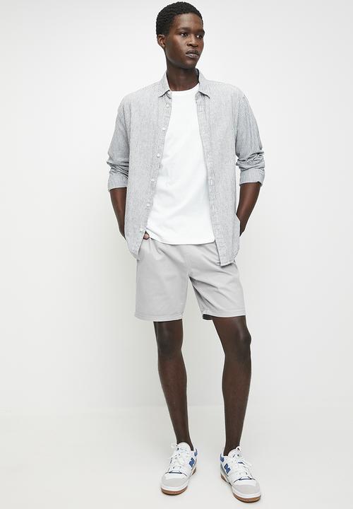 Brave Soul - Cotton Twill Short - Grey