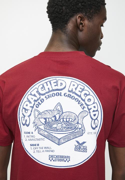 Vans - Scratched Records Ss - Bordeaux
