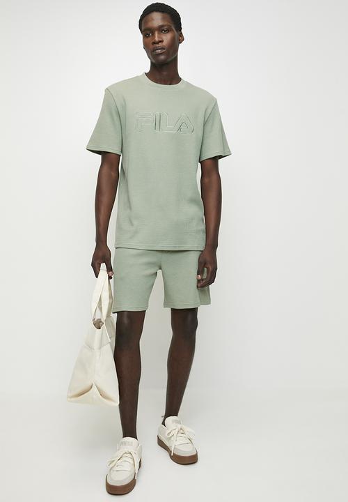 FILA - Caleb Waffle T-Shirt - Iceberg Green