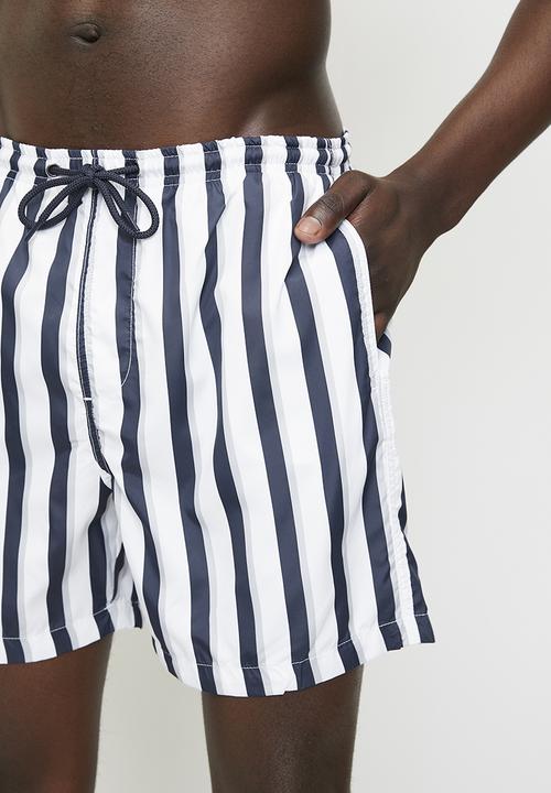Brave Soul - Stripe Printed Swimshorts - Multi
