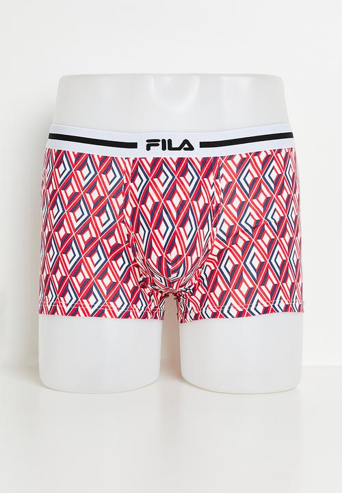 FILA - ALDO TRUNK (2PK) - FILA Red & Blue AOP/ FILA Blue