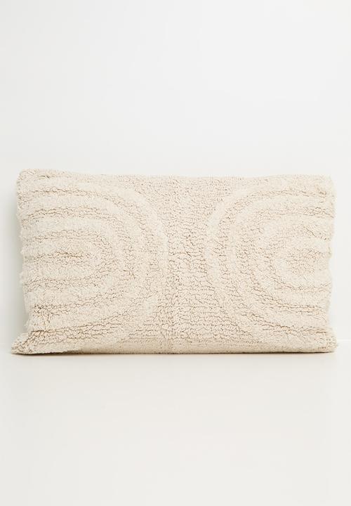 Arch tufted cushion cover - natural