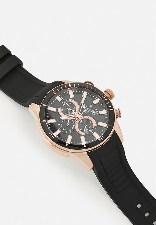 Daniel Klein - DK113313-3- rose gold/black