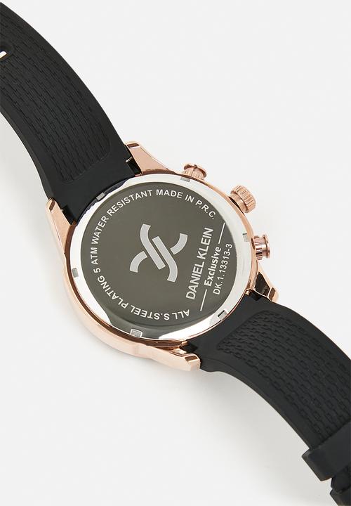 Daniel Klein - DK113313-3- rose gold/black