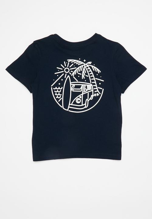 Pop Candy - 2 Pack graphic tee - whte/navy 