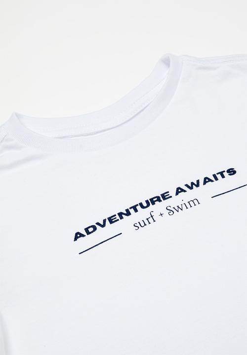 Pop Candy - 2 Pack graphic tee - whte/navy 