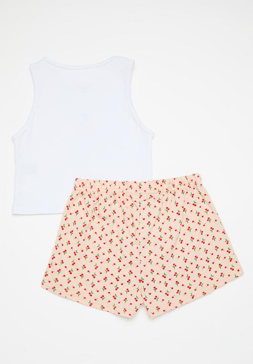 Pop Candy - Pj set - white/cherry
