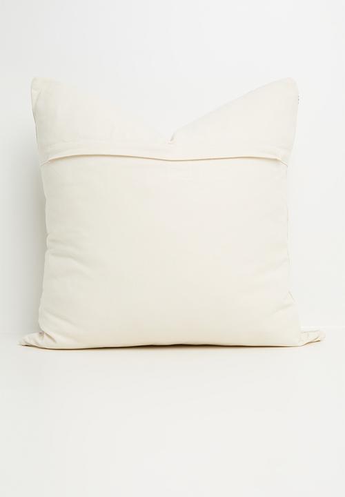 Sixth Floor - Tag woven cushion cover - Grey
