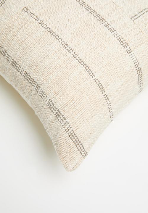 Sixth Floor - Tag woven cushion cover - Grey