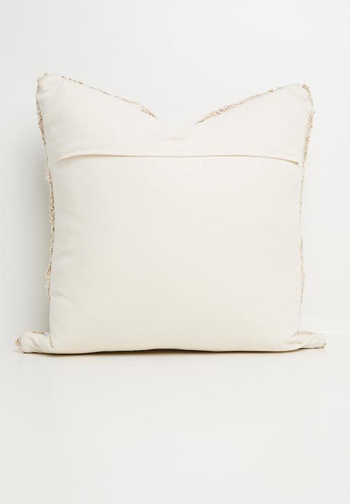 Sixth Floor - Checko tufted cushion cover - Natural