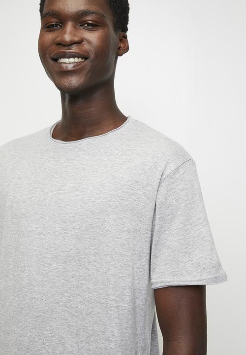 Brave Soul - Crew Neck T-shirt - Lt Grey Marl