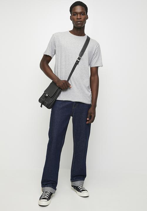 Brave Soul - Crew Neck T-shirt - Lt Grey Marl