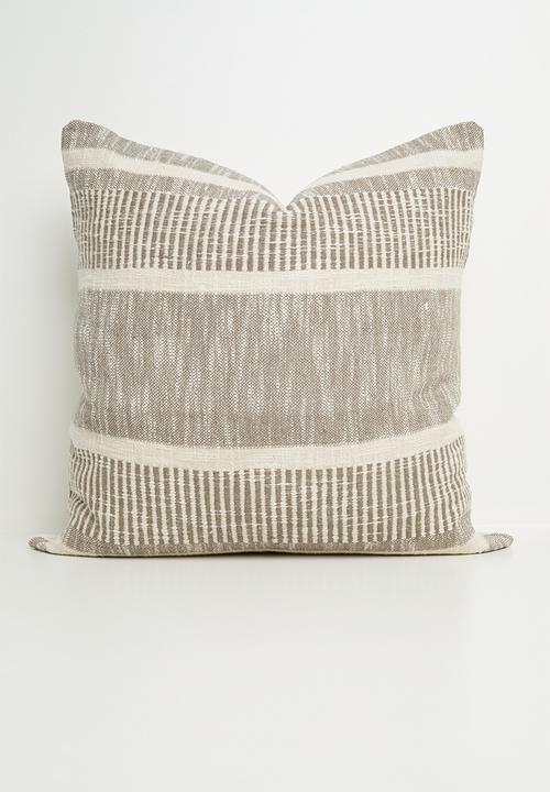 Stilo woven cushion cover - Grey