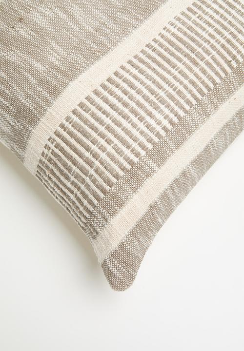Sixth Floor - Stilo woven cushion cover - Grey