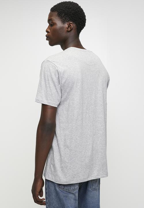 Brave Soul - Crew Neck T-shirt - Lt Grey Marl