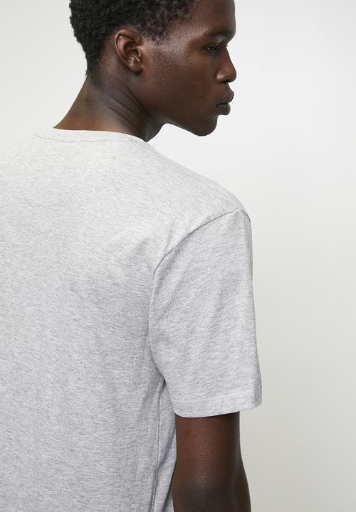 Brave Soul - Crew Neck T-shirt - Lt Grey Marl