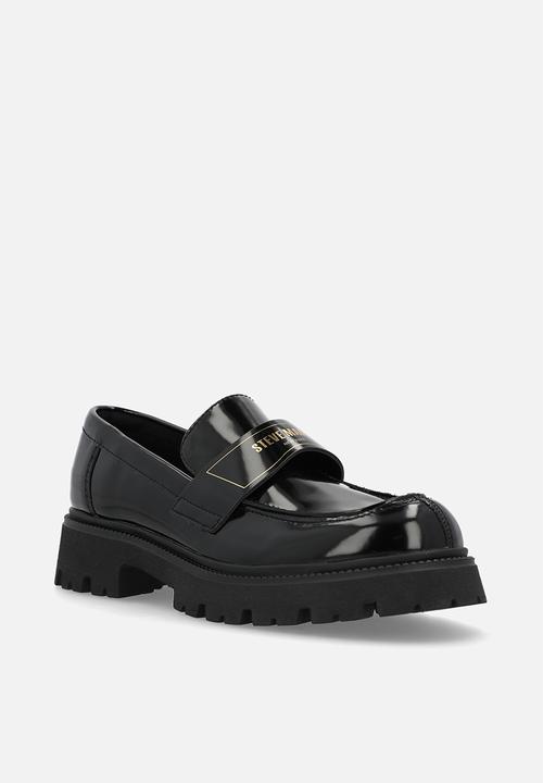 Steve Madden - File-away loafer  - blk box lea