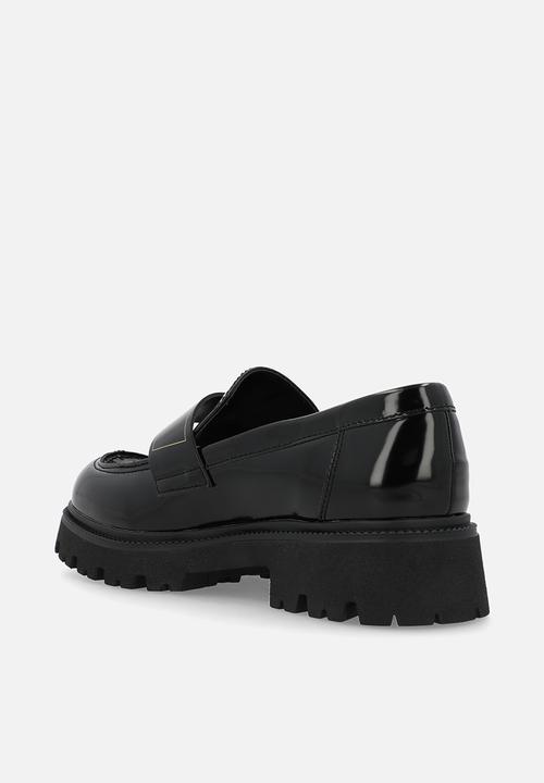 Steve Madden - File-away loafer  - blk box lea
