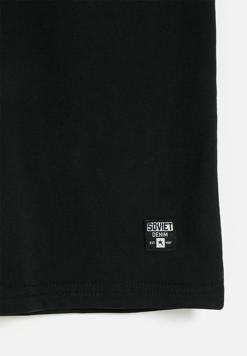 SOVIET - Boys fashion t-shirt box fit - black