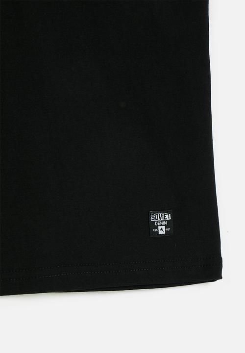 SOVIET - Boys fashion t-shirt box fit - black