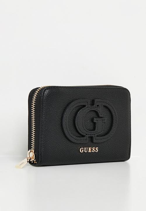 GUESS - Calebra Sling Medium Zip Around  Bag- Black