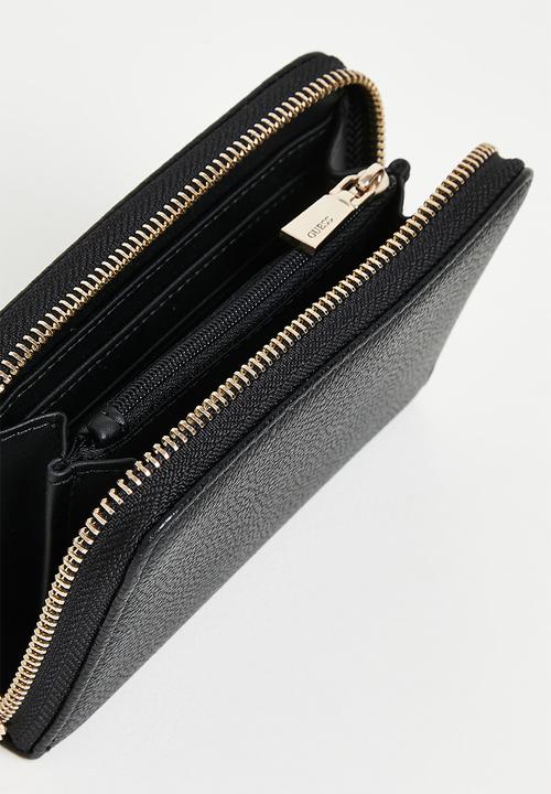 GUESS - Calebra Sling Medium Zip Around  Bag- Black