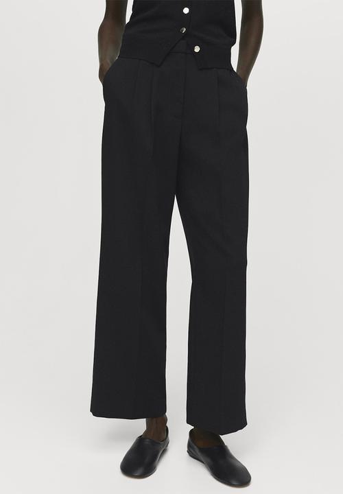 MANGO - Trousers cristi -  black