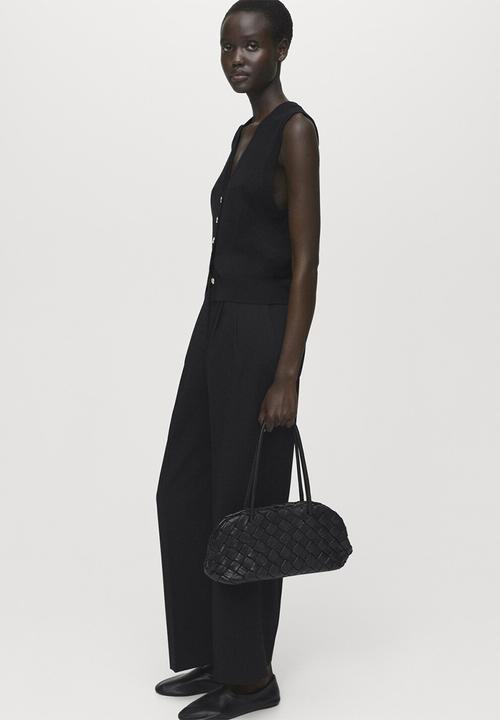 MANGO - Trousers cristi -  black