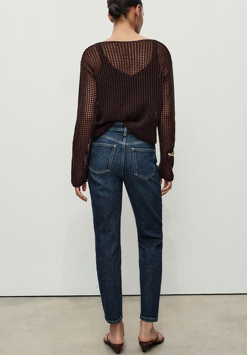 MANGO - Jeans newmom - denim blue