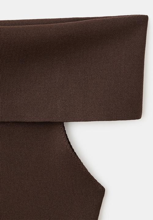 MANGO - Top sesete - dark brown