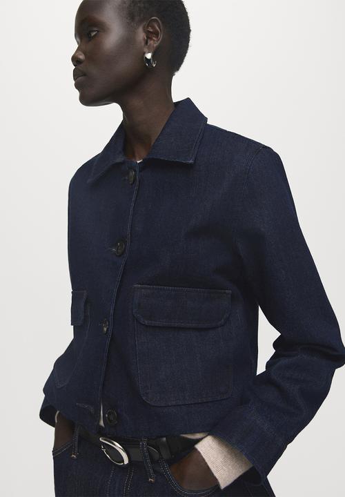 MANGO - Cazadora sabri - open blue