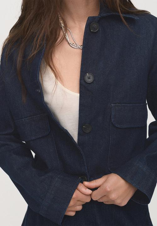MANGO - Cazadora sabri - open blue