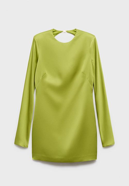 MANGO - Dress robi -  green